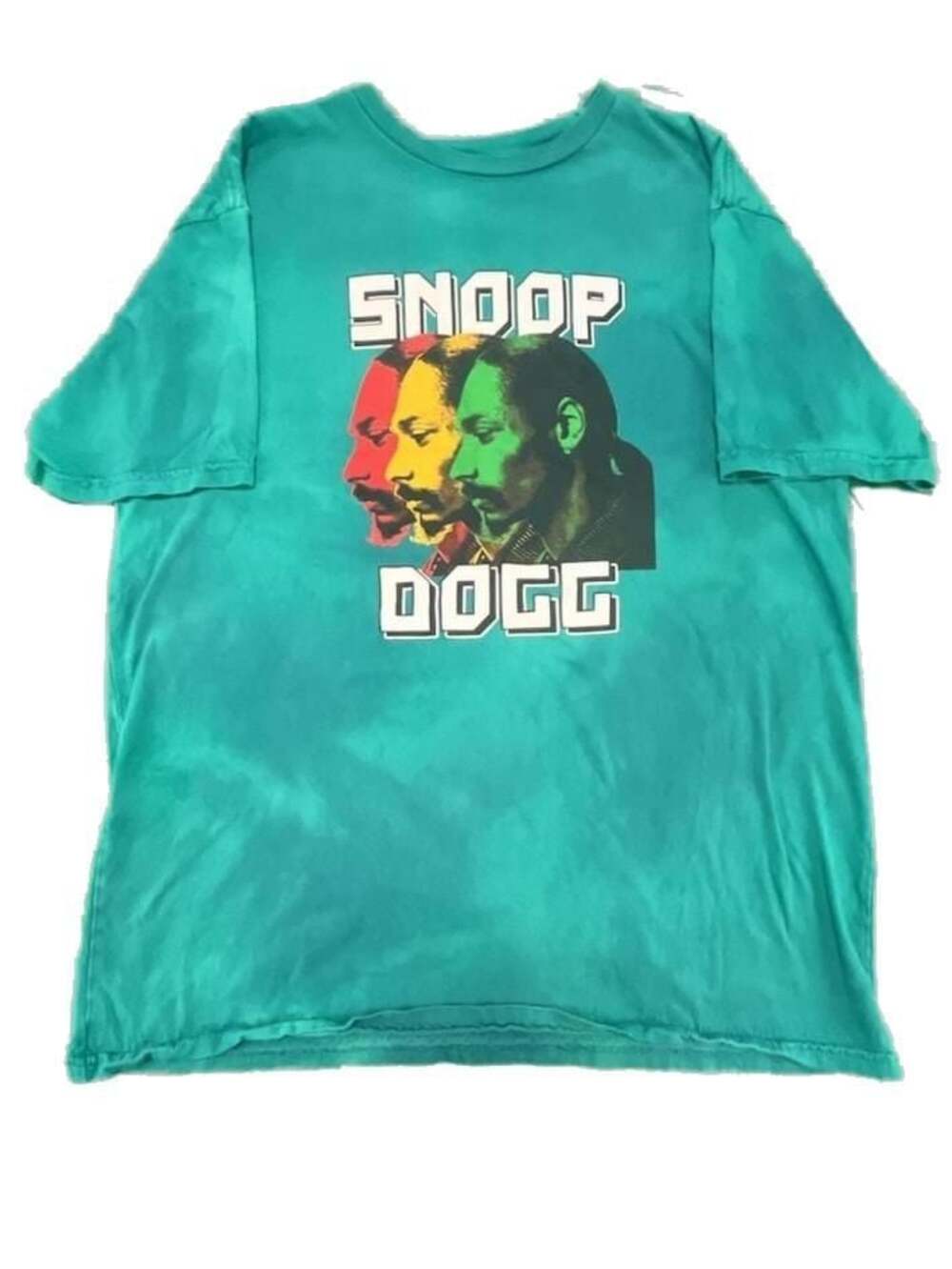 Cross Colours Snoop Dogg Rasta Tie Dye Graphic T-Shirt